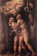 Pontormo, Jacopo The Expulsion from Earthly Paradise Spain oil painting artist